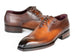 Paul Parkman Goodyear Welted Punched Oxfords Brown & Camel (ID#5364-BRC)