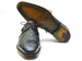 Paul Parkman Goodyear Welted Green Genuine Ostrich Derby Shoes (ID#31VL74)