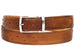 PAUL PARKMAN Men's Camel Genuine Ostrich Belt (ID#B04-CML)