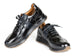 Paul Parkman Men's Black Polished Leather Sneakers (ID#LP208BLK)