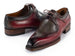 Paul Parkman Men's Hand-Welted Green & Brown Leather Derby Shoes (ID#326Y27)