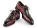 Paul Parkman Men's Hand-Welted Green & Brown Leather Derby Shoes (ID#326Y27)