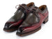 Paul Parkman Men's Hand-Welted Green & Brown Leather Derby Shoes (ID#326Y27)