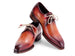 Paul Parkman Goodyear Welted Derby Shoes Reddish Brown (ID#468R21)