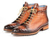 Paul Parkman Men's Brown Croco Embossed Leather Boots (12811-BRW)
