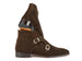 Paul Parkman Double Monkstrap Ankle Boots Brown Suede (ID#8154-SDB)