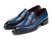 Paul Parkman Men's Norwegian Welted Loafers Blue Patina (ID#8503-BLU)