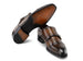 Paul Parkman Men's Goodyear Welted Double Monkstrap Shoes Green (ID#9468-GRN)