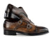 Paul Parkman Men's Goodyear Welted Double Monkstrap Shoes Green (ID#9468-GRN)