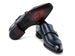 Paul Parkman Men's Goodyear Welted Double Monkstrap Shoes Navy (ID#9468-NVY)