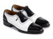 Paul Parkman Men's Goodyear Welted Cap Toe Oxfords Black & White (ID#9482-BNW)