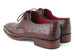 Paul Parkman Men's Brown Genuine Ostrich Derby Shoes (ID#33B76-BRW)