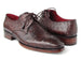 Paul Parkman Men's Brown Genuine Ostrich Derby Shoes (ID#33B76-BRW)