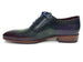Paul Parkman Green & Purple Handmade Oxfords (ID#OPK215C)
