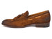 Paul Parkman Men's Tassel Loafer Brown Antique Suede Shoes (ID#TAB32FG)