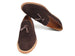 Paul Parkman Men's Tassel Loafer Brown Suede Shoes (ID#087-BRW)