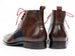 Paul Parkman Wingtip Ankle Boots Dual Tone Brown & Blue (ID#777-BRW-BLU)