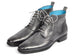 Paul Parkman Wingtip Ankle Boots Gray Hand-Painted (ID#777-GRAY)