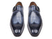 Paul Parkman Wingtip Single Monkstraps Navy (ID#98F54-NVY)