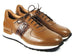 Paul Parkman Men's Cognac Floater Leather Sneakers (ID#LP206CGN)