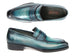 Paul Parkman Men's Turquoise Patina Handmade Loafers (ID#6944-TRQ)