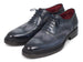 Paul Parkman Men's Triple Leather Sole Wingtip Oxfords Blue (ID#027-TRP-BLU)