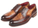 Paul Parkman Men's Dual Tone Brown Derby Shoes (ID#995-BRW)