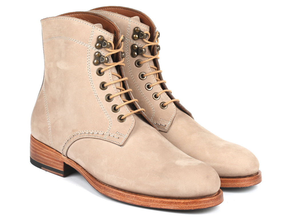 Paul Parkman Men's Boots Beige Suede (824BCJ66)