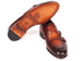 Paul Parkman Men's Brown Double Monkstrap Shoes (ID#HT61BRW)