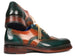 Paul Parkman Wingtip Oxfords Goodyear Welted Green & Tobacco (ID#027-GRN-TAB)
