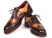 Paul Parkman Wingtip Oxfords Goodyear Welted Brown & Beige (ID#027-BJBRW)