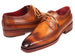 Paul Parkman Goodyear Welted Wingtip Derby Shoes Camel (ID#511C74)