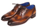 Paul Parkman Men's Handmade Wingtip Oxfords Brown (ID#711W03)