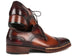 Paul Parkman Norwegian Welted Cap Toe Derby Shoes Bordeaux & Brown (ID#8508-BRW)