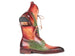 Paul Parkman Men's Green, Camel & Bordeaux Leather Boots (ID#BT533SPR)