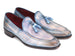 Paul Parkman Tassel Loafers Lila Hand-Painted (ID#083-LIL)