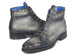 Paul Parkman Men's Gray Croco Embossed Leather Boots (12811-GRY)
