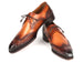 Paul Parkman Goodyear Welted Wingtip Derby Shoes Olive & Tan (ID#584-OLV)