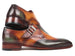 Paul Parkman Single Monkstraps Green & Camel (ID#944-GRN-CML)