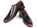 Paul Parkman Black & Red Men's Oxford Shoes (ID#KR254-01-83)