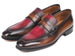 Paul Parkman Brown & Bordeaux Dual Tone Loafers for Men (ID#10BB22)