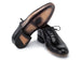 Paul Parkman Opanka Stitched Men's Split-Toe Black Leather Oxford Shoes (ID#054-BLK)