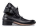 Paul Parkman Opanka Stitched Men's Split-Toe Black Leather Oxford Shoes (ID#054-BLK)