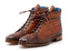 Paul Parkman Men's Brown Croco Embossed Leather Boots (12811-BRW)