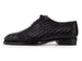 Paul Parkman Black Woven Leather Hand-Welted Oxford Shoes for Men (ID#144WN72)