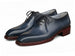 Paul Parkman Norwegian Welted Seamless Wholecut Oxford Shoes Navy Blue (ID#1549-NVY)