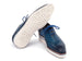 Paul Parkman Men's Blue Woven Leather Smart Casual Shoes (ID#182-WVN-BLU)