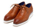 Paul Parkman Men's Woven Leather Smart Casual Shoes Camel Brown (ID#182-WVN-CML)