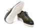 Paul Parkman Men's Green Woven Leather Smart Casual Shoes (ID#182-WVN-GRN)