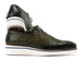Paul Parkman Men's Green Woven Leather Smart Casual Shoes (ID#182-WVN-GRN)